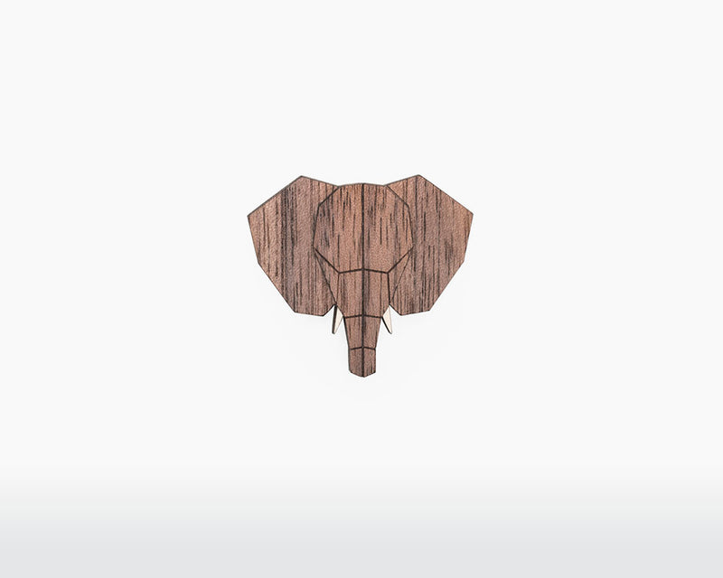 Wooden Animal Brooch